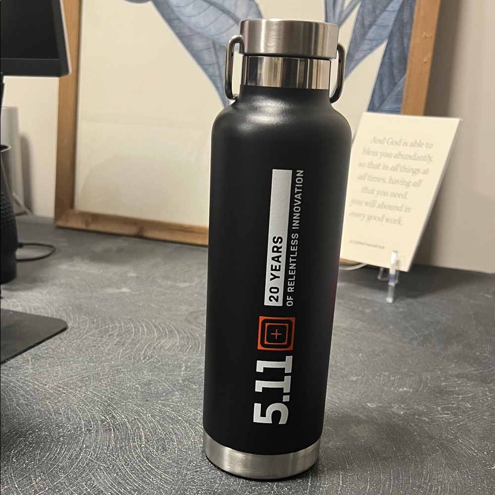 5.11 Tactical Black Stainless Steel Water Bottle
